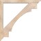 Ekena Millwork Merced Traditional Smooth Bracket w/ Offset Brace, Douglas Fir, 5 1/2"W x 48"D x 48"H BKT0604X48X48MRC01SDF - alternate 4